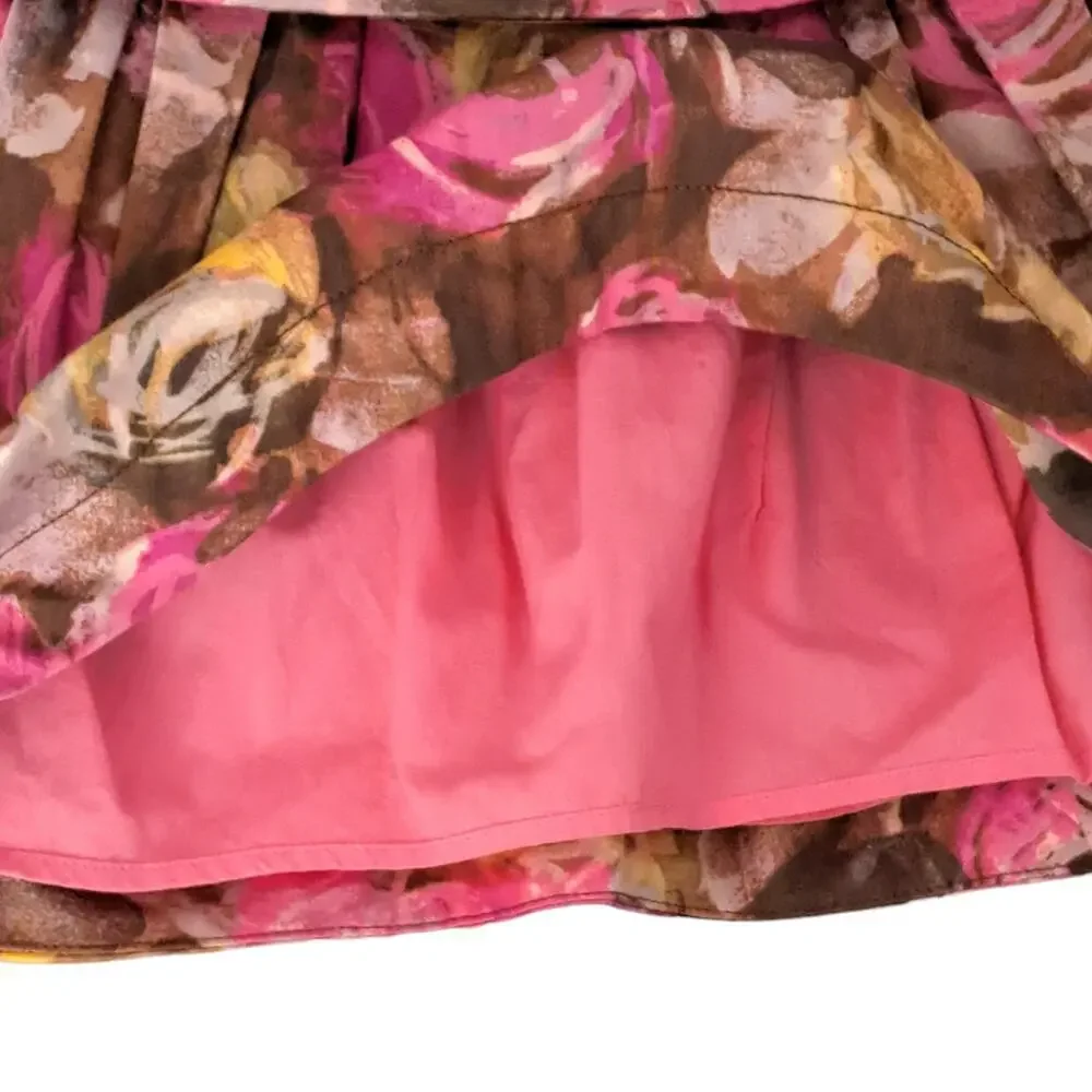 Crewcuts Pink Floral Bubble Dress Girl's Size 3